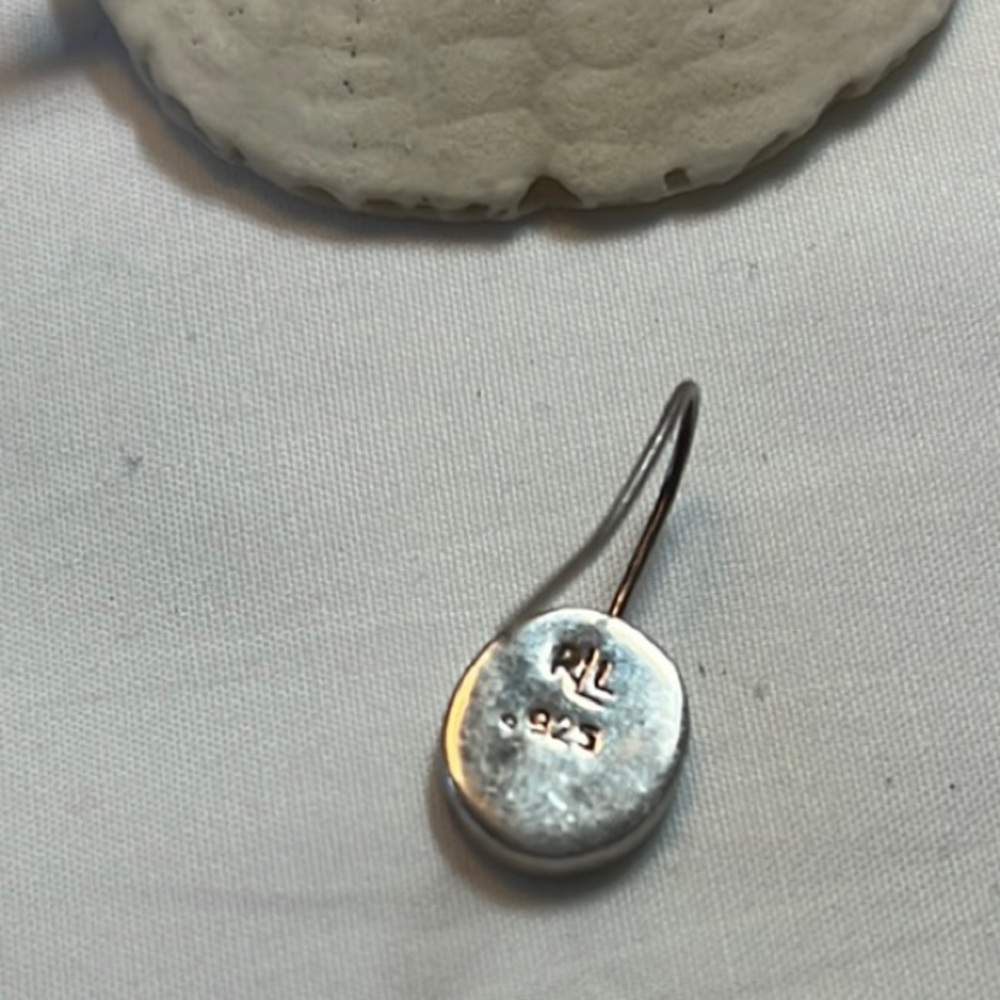 Elegant Silver and Purple Earrings - Picture 2 of 2